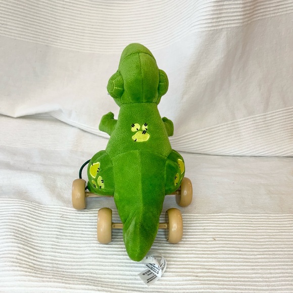 Disney Store Toy Story REX Dinosaur Pull Toy Plush with String and Wheels 9" - Picture 6 of 14